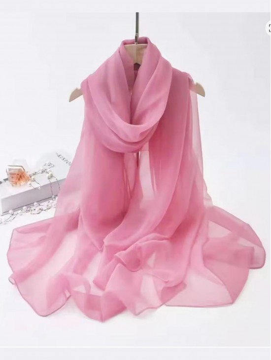 Chiffon Solid Color Fashion Scarf